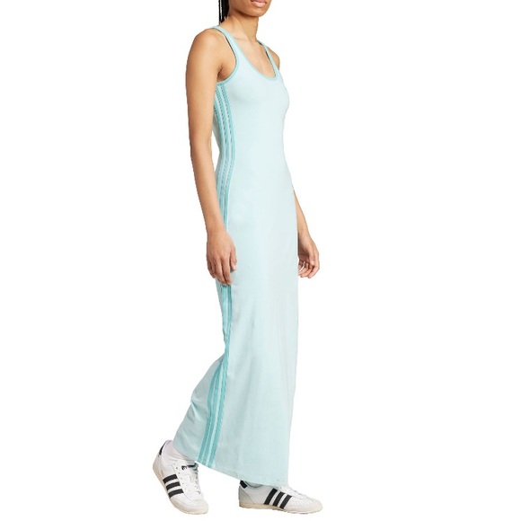 NWT adidas Originals Women's Adicolor
3-Stripes Tank Maxi Dress - Picture 3 of 5
